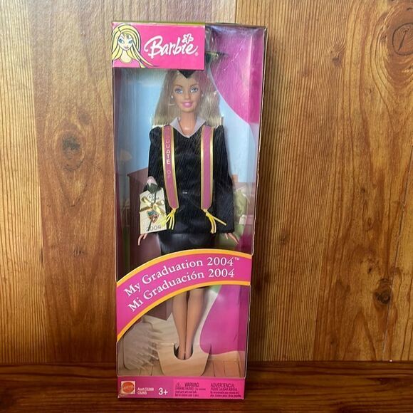 My Graduation 2004 Mattel Barbie Doll Black Gown #C5266 English & Spanish - Picture 1 of 6